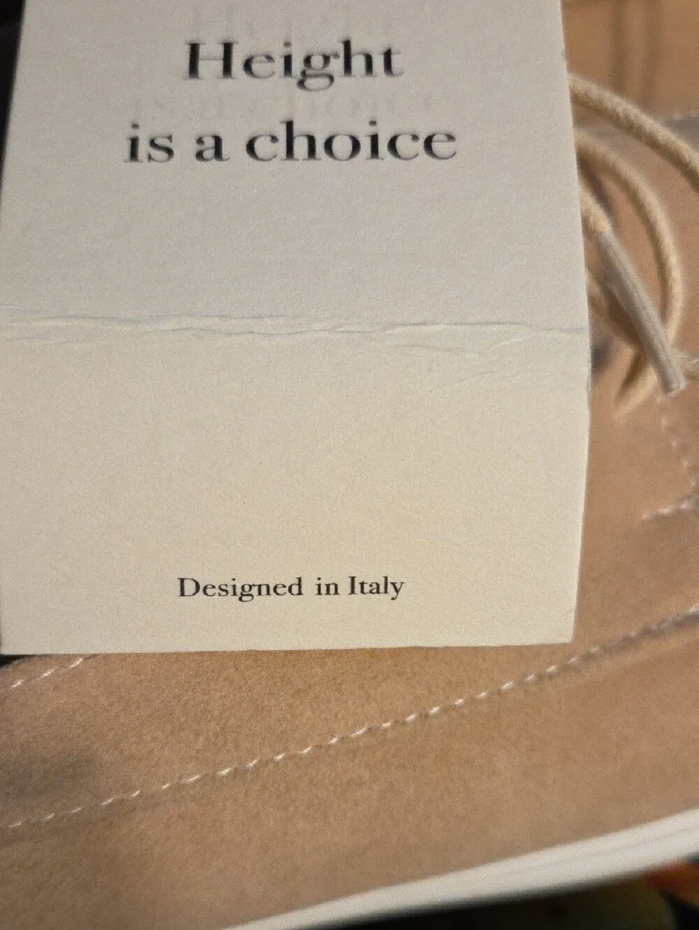 Massimo Barone beige suede